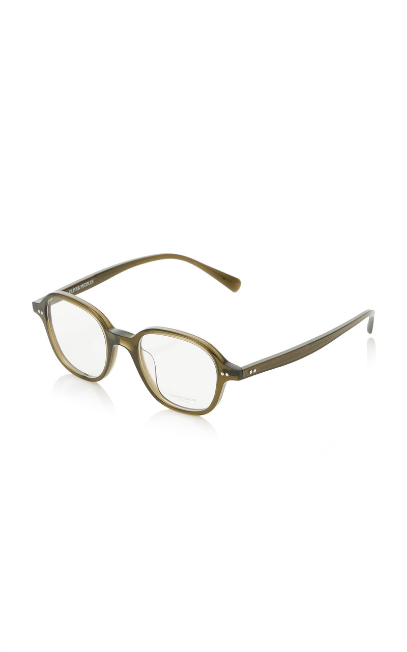 Oliver Peoples Marnett Square-Frame Acetate Glasses brown outlook
