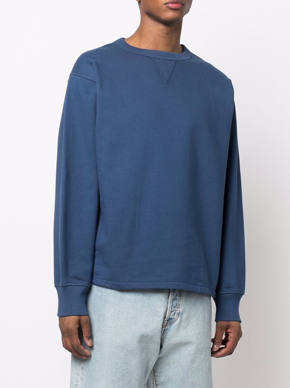 crew-neck cotton sweatshirt - 3