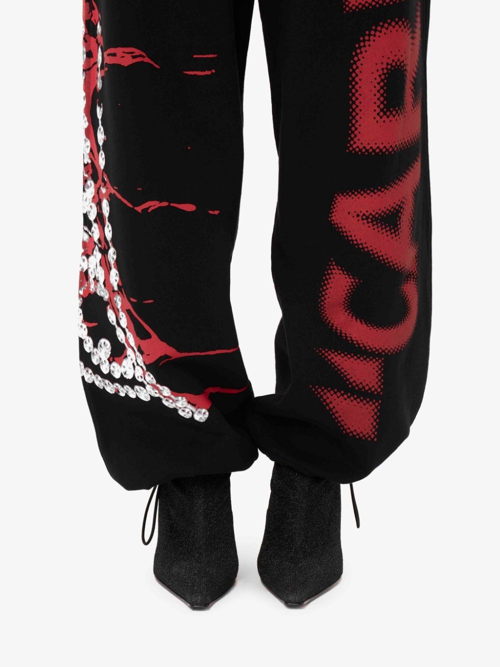 CARRIE - TIARA PRINT JERSEY TRACKPANT TROUSERS - 5