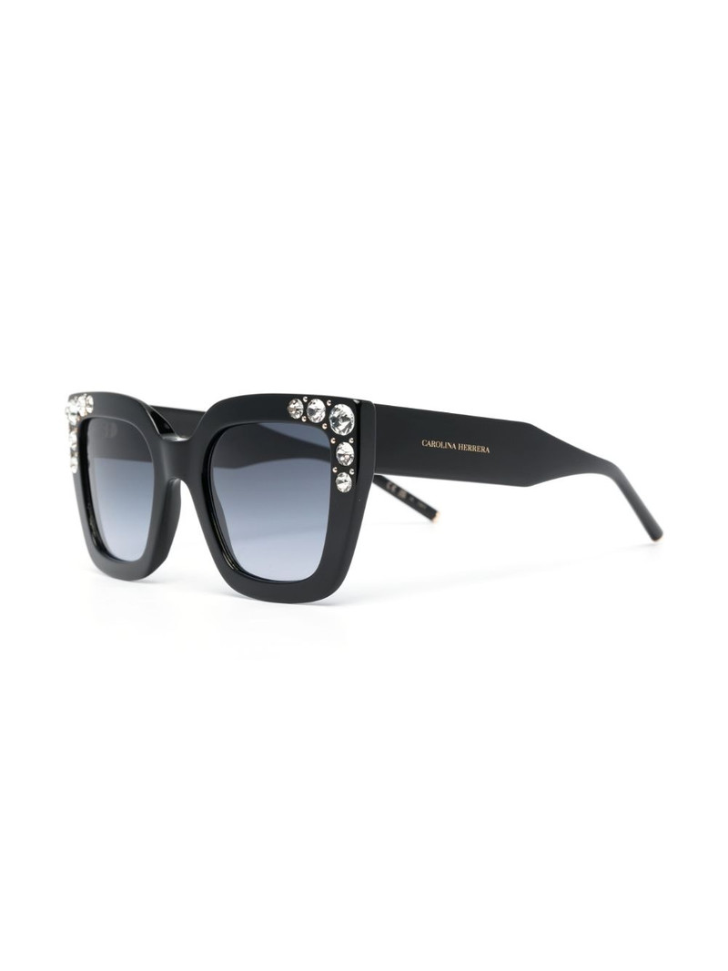 CAROLINA HERRERA oversize crystal-embellished sunglasses outlook