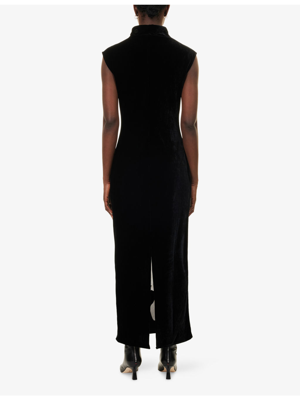 Sakalani Sleeveless Velvet Midi Dress - 4