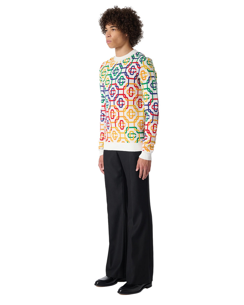 Rainbow Monogram Jumper | Casablanca Paris 3