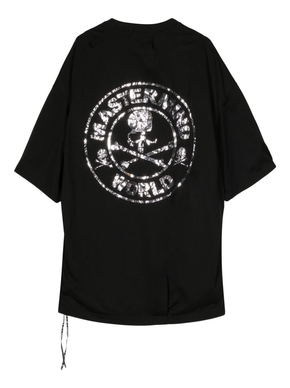 metallic-effect cotton T-shirt - 2