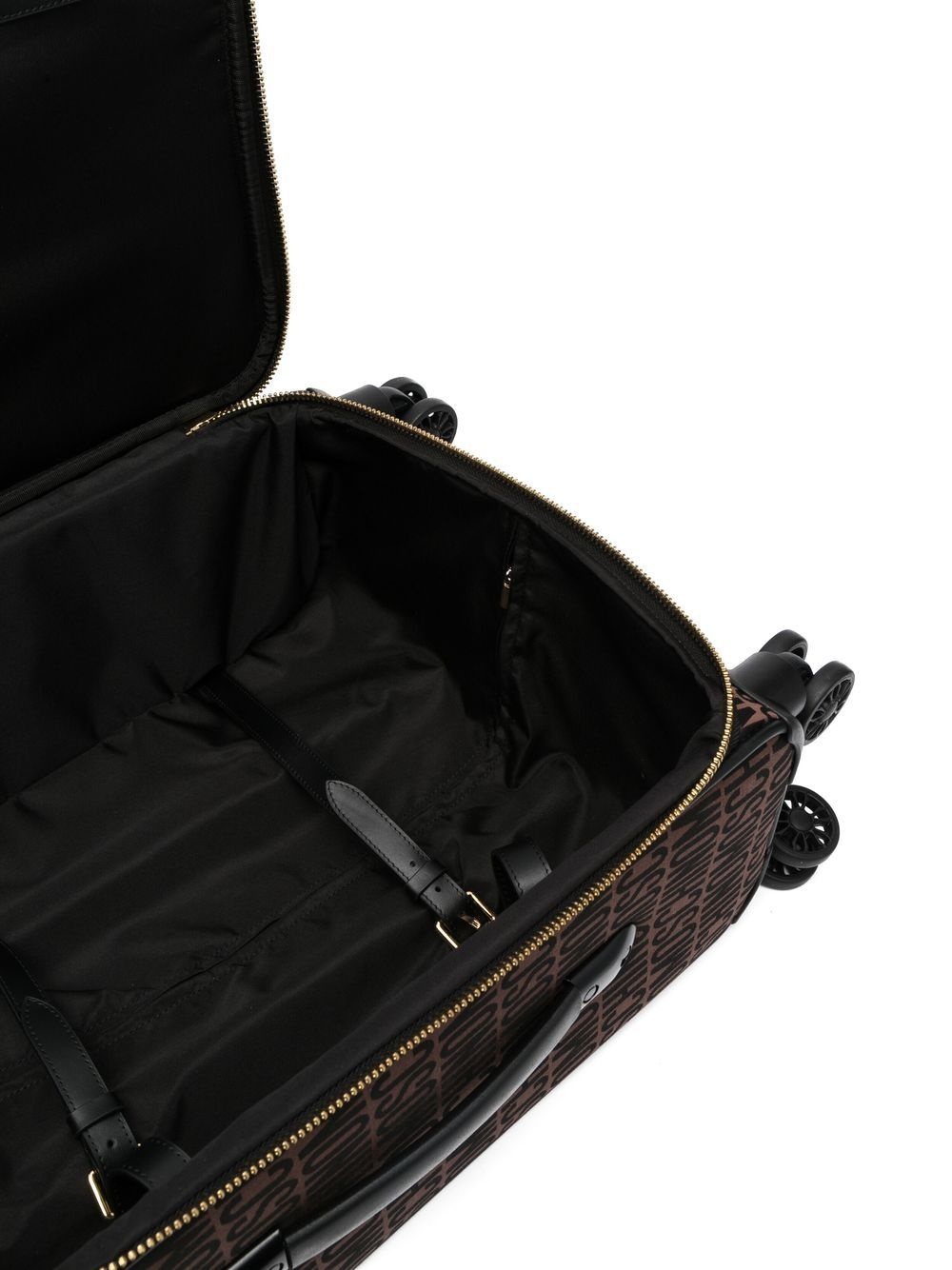 monogram-pattern leather suitcase - 5