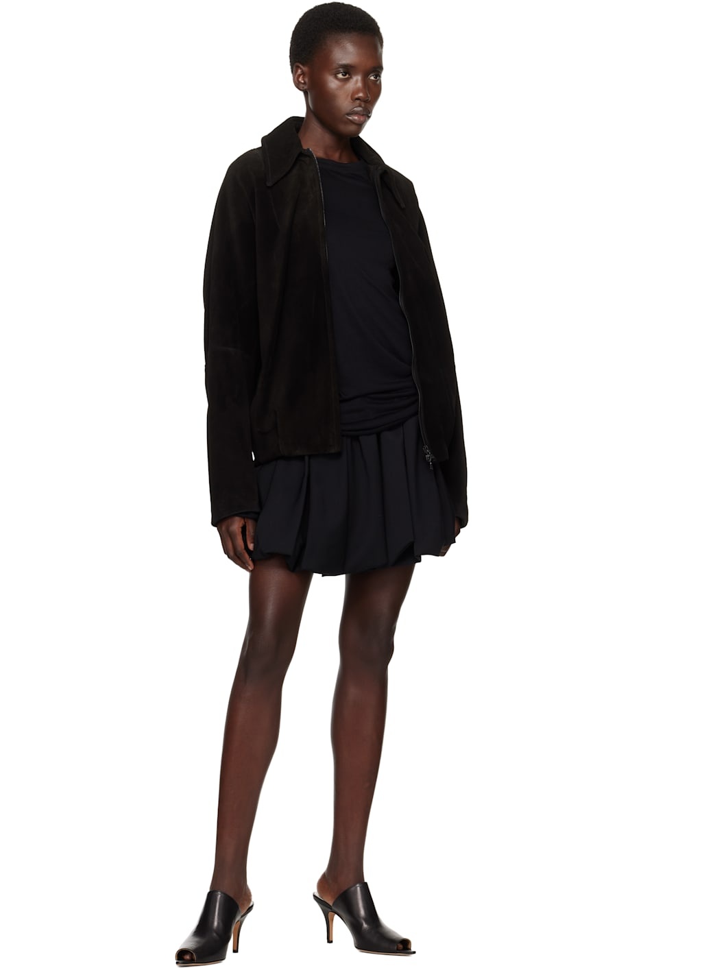 Black Puffball Miniskirt - 4