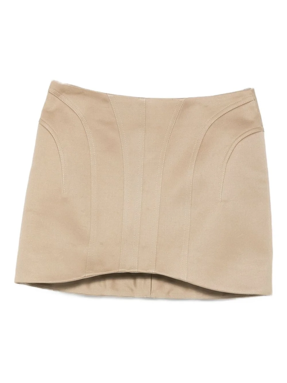 seamed panelled skirt - 1