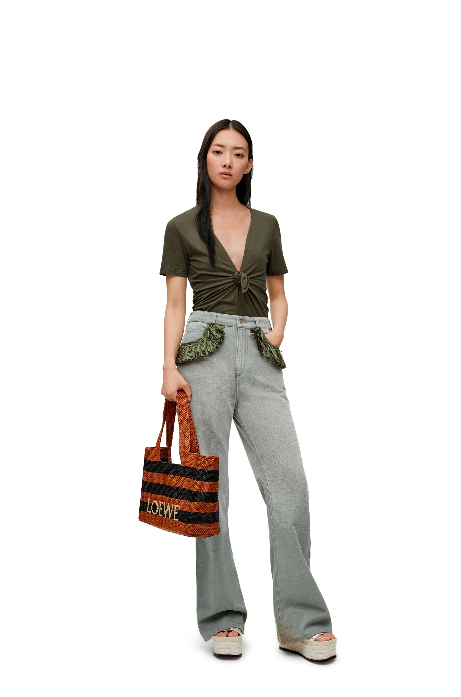 Loewe Knot top in cotton blend | loewe | REVERSIBLE