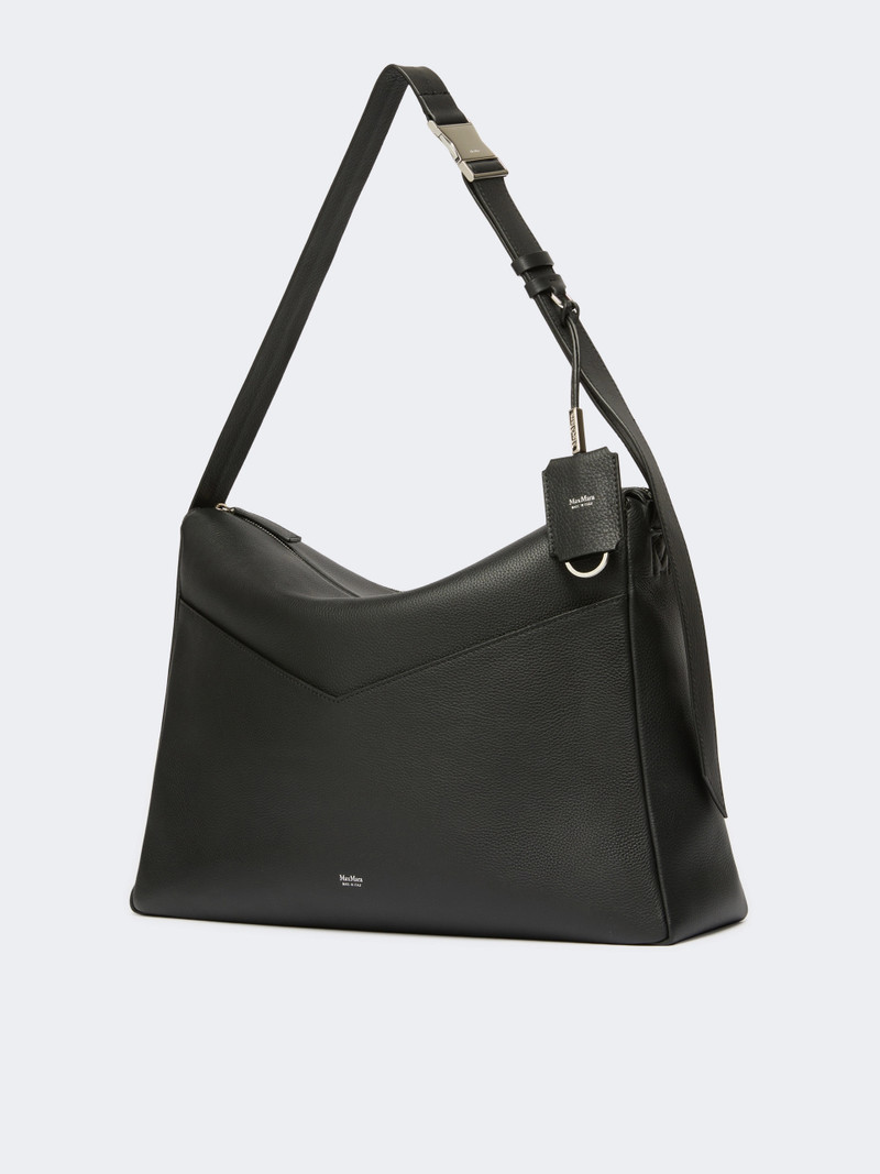 Max Mara SKIPPERL Large leather handbag - BLACK outlook