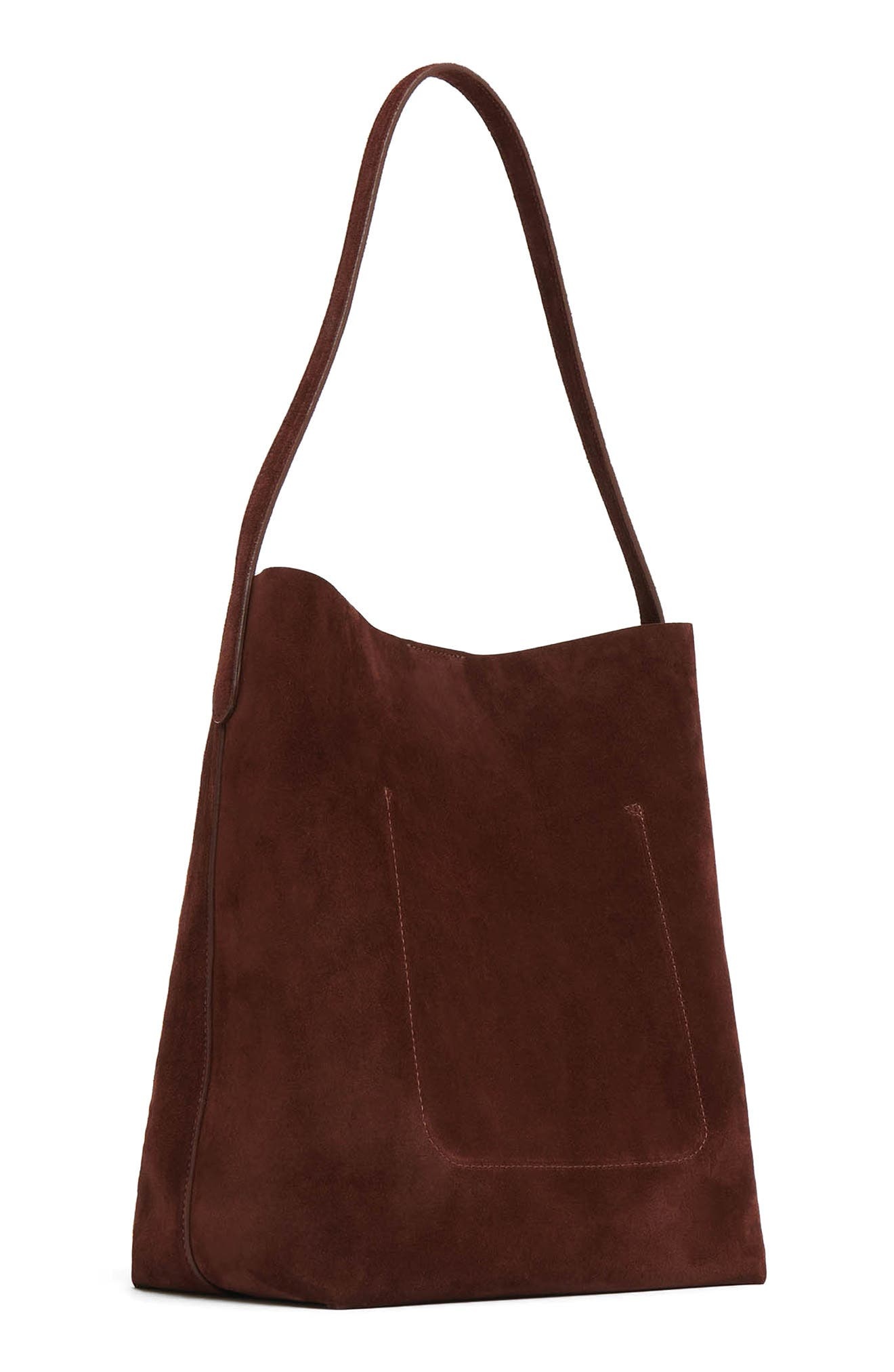 Mansur Gavriel Everyday Cabas Suede Hobo Bag in Chocolate at Nordstrom - 2