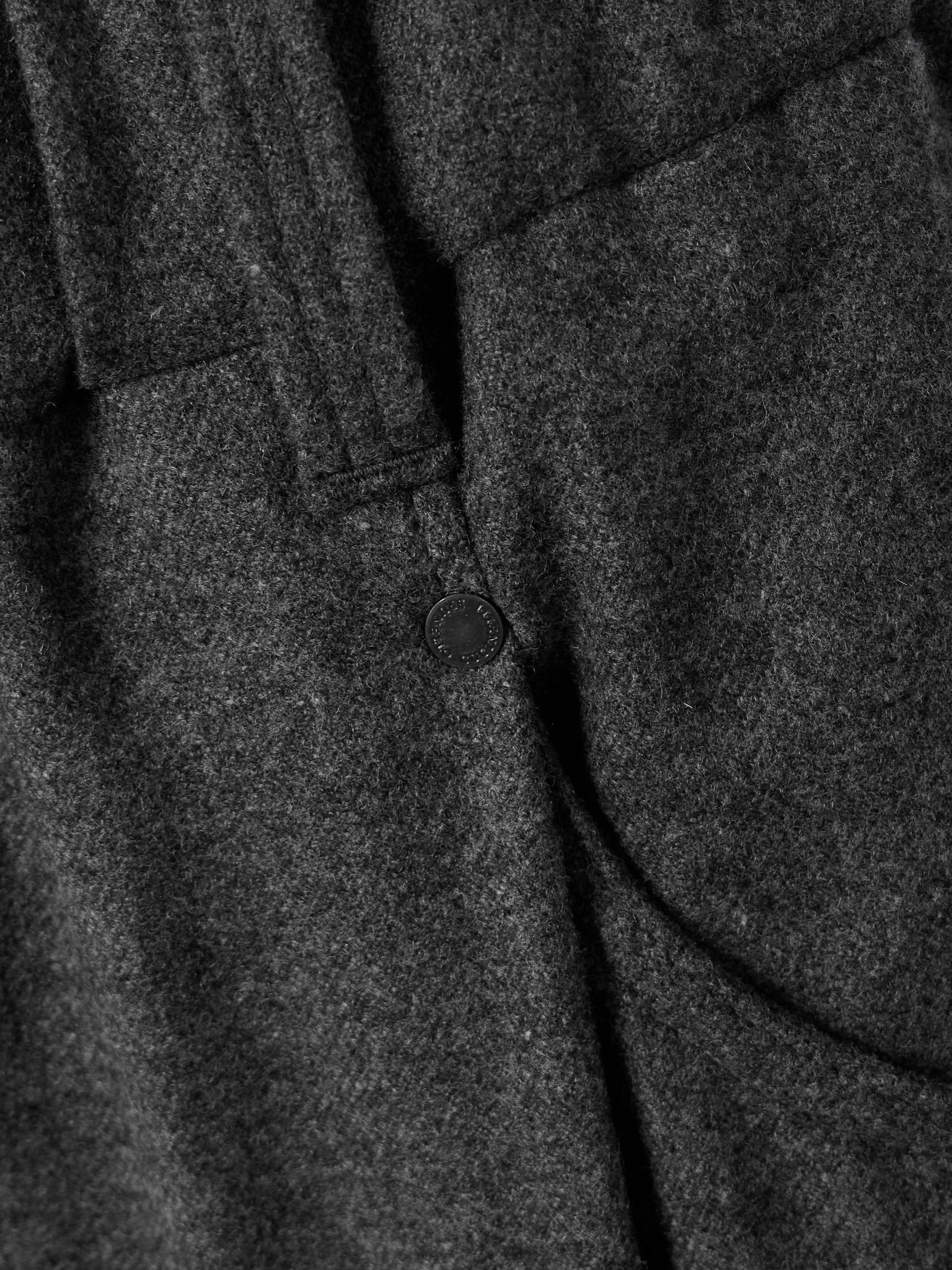 Cropped pleated virgin wool and cashmere-blend pants Gray - 4