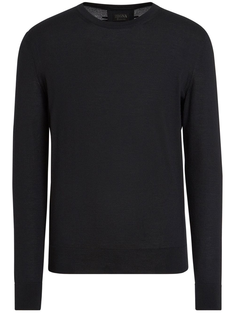 crew-neck wool sweatshirt - 1