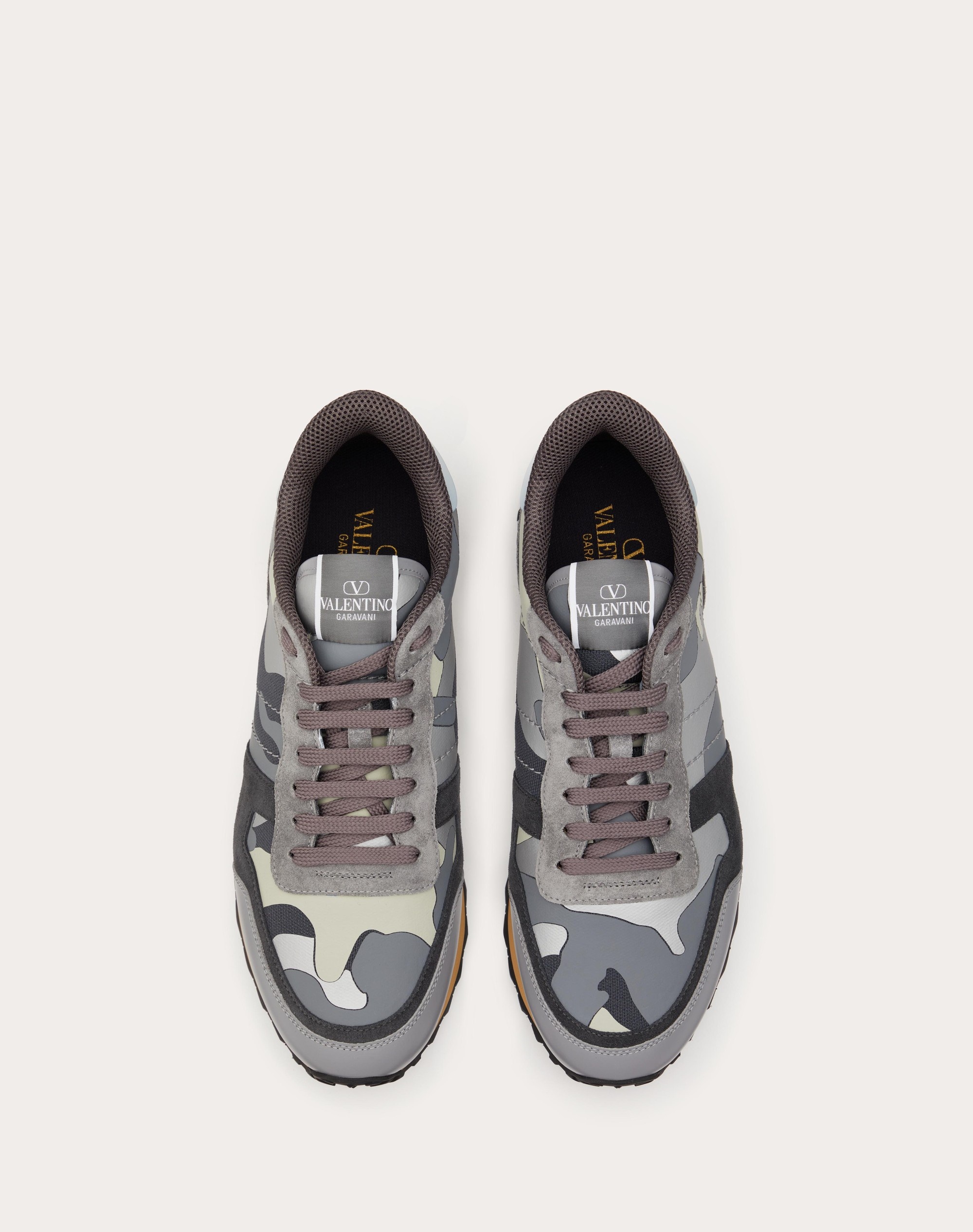 ROCKRUNNER CAMOUFLAGE SNEAKERS IN NAPPA FABRIC - 4