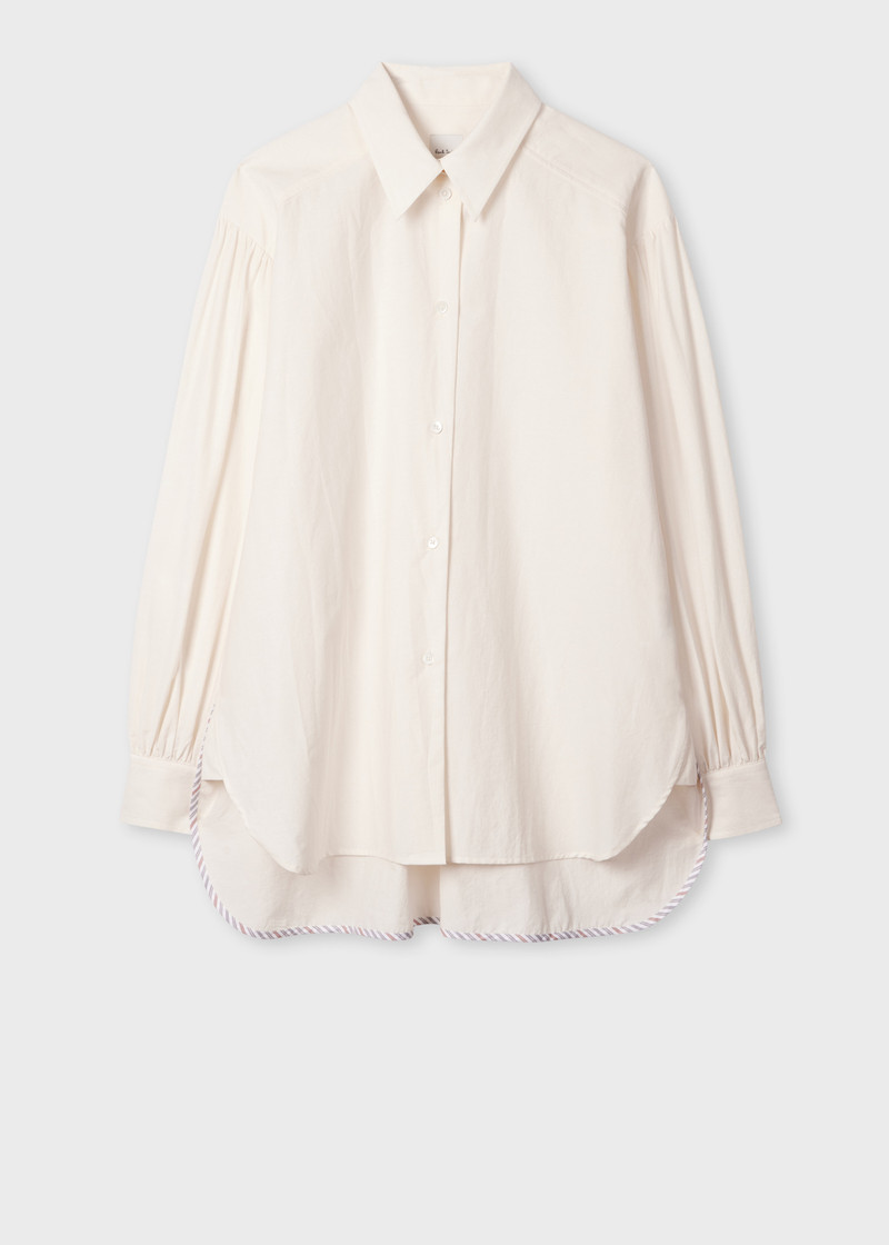 Women's Ecru Oversized Shirt 1