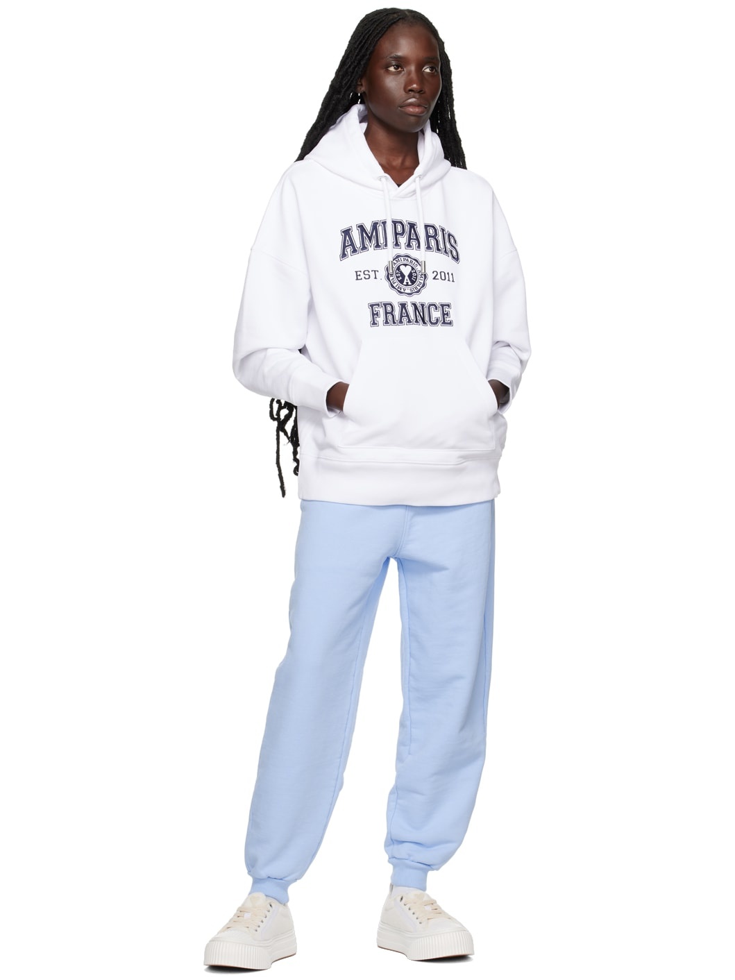 White Ami de Cœur Paris Hoodie - 4