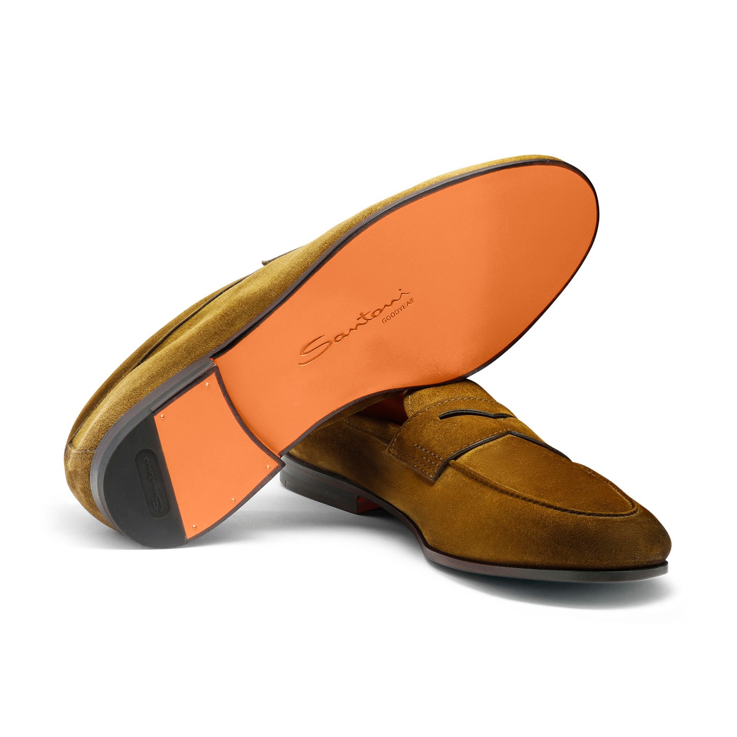 Men's green suede Carlo loafer - 4