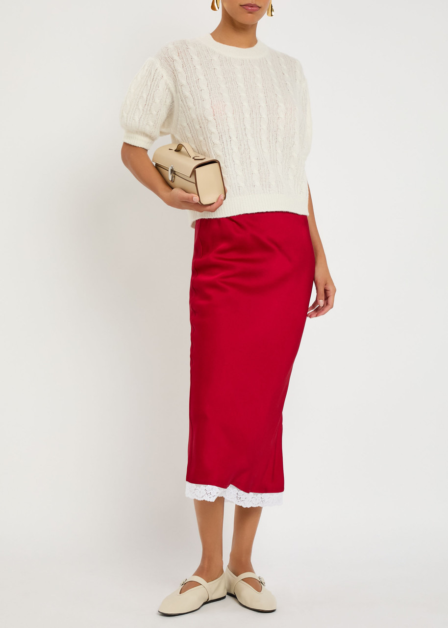 Lisa Yang Kenzie Cable-knit Cashmere and Silk-blend top - 4