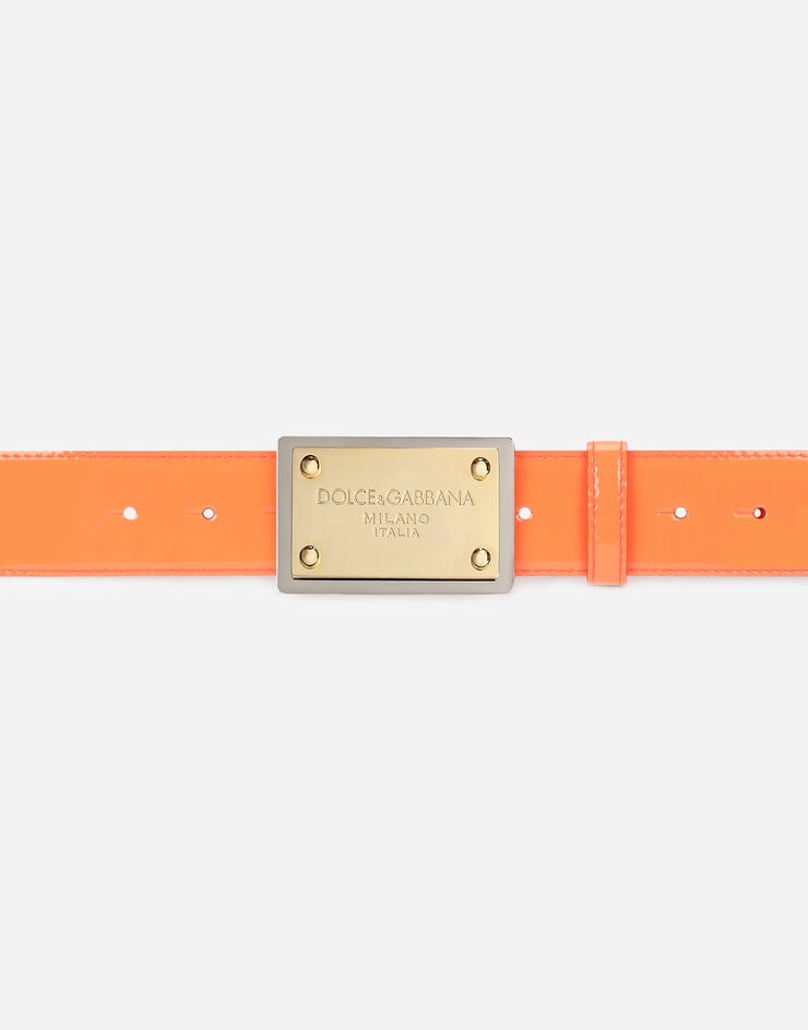 Neon patent leather belt - 3