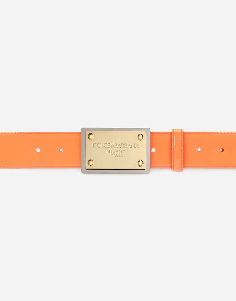 Neon patent leather belt 3