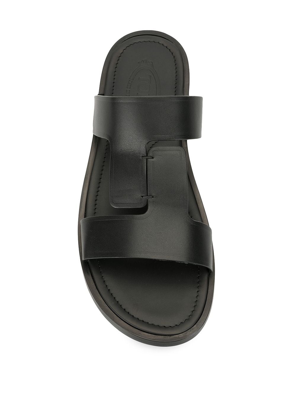 flat leather sandals - 4