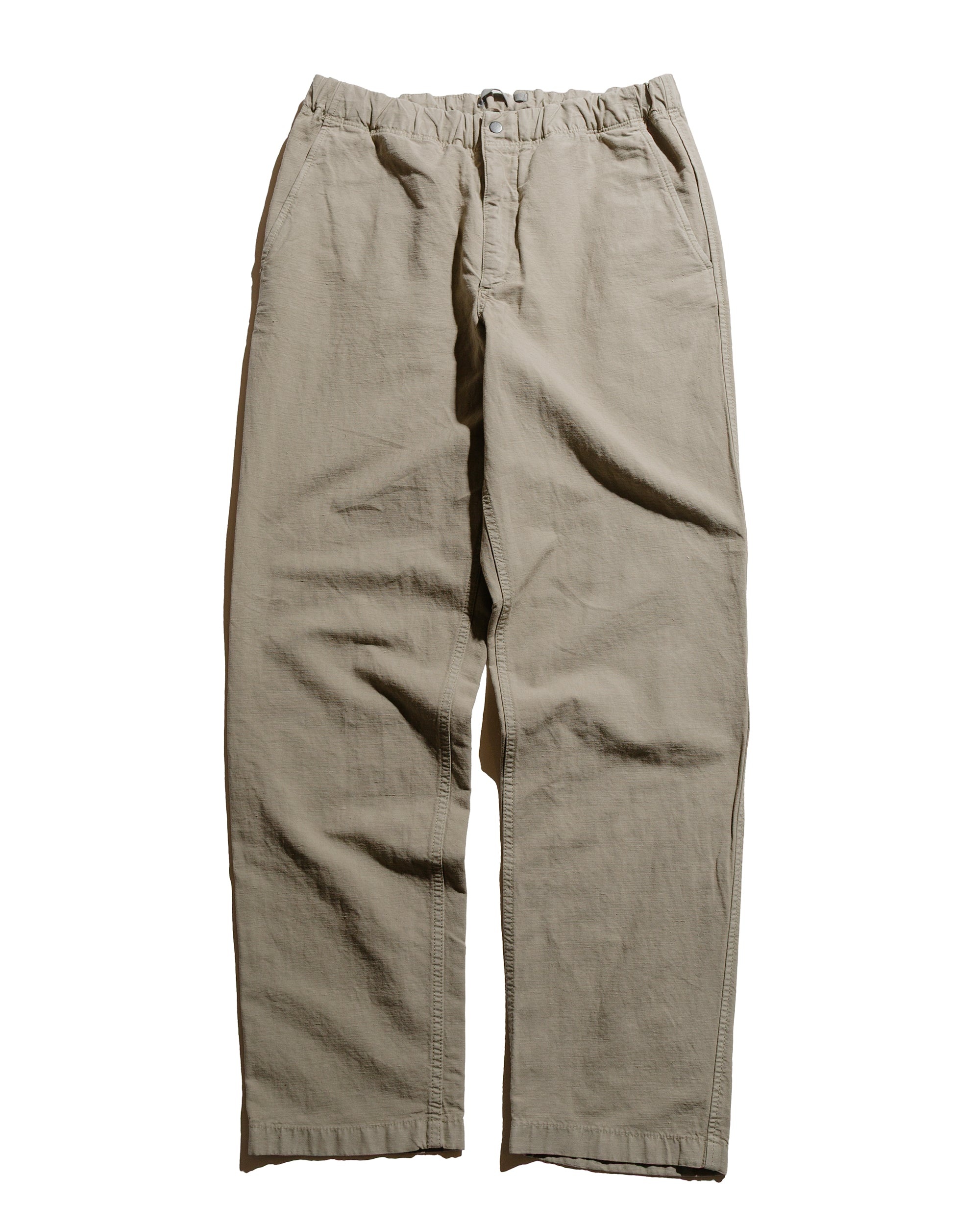 Ezra Relaxed Cotton Linen Trouser Clay - 1