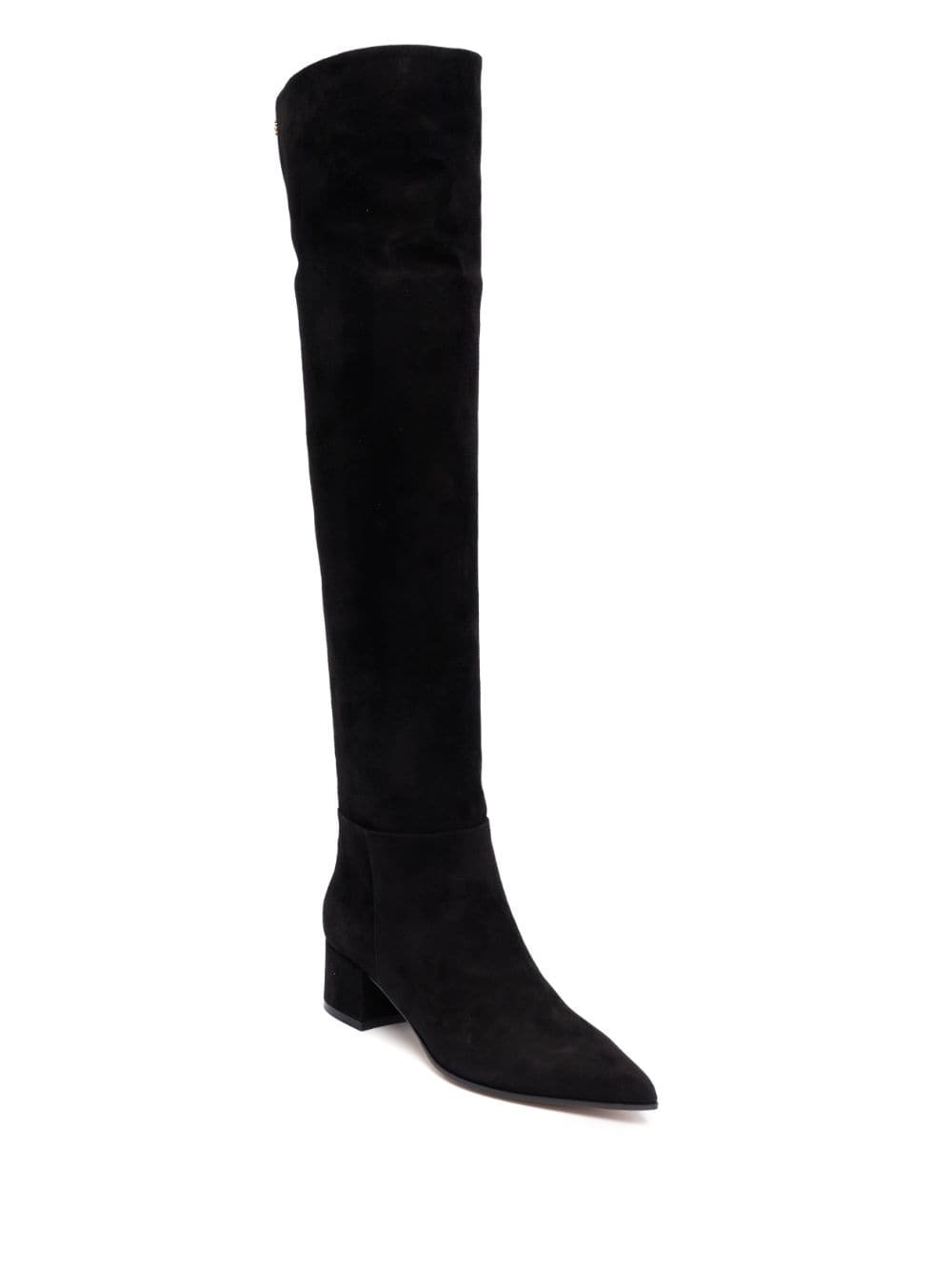 knee-high suede boots - 2