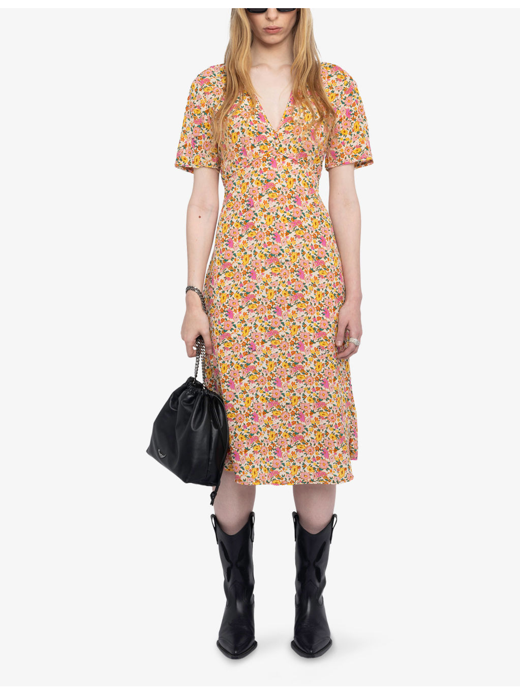 Rhodral Floral-Print Woven Midi Dress - 2
