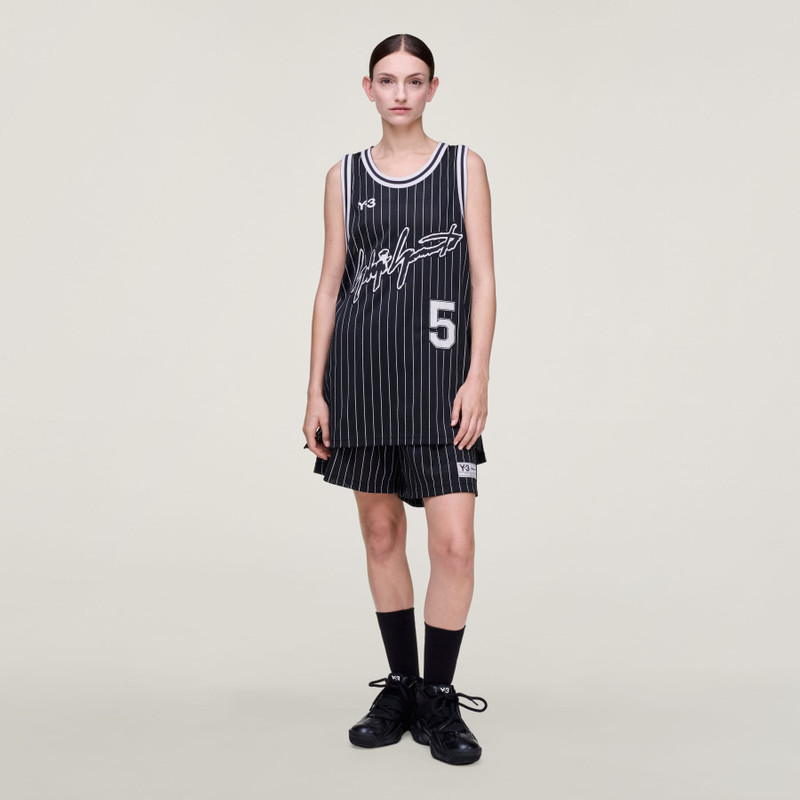 Y-3 MESH PINSTRIPE SHORTS 6