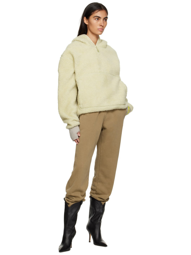 entire studios Beige Fluffy Hoodie outlook