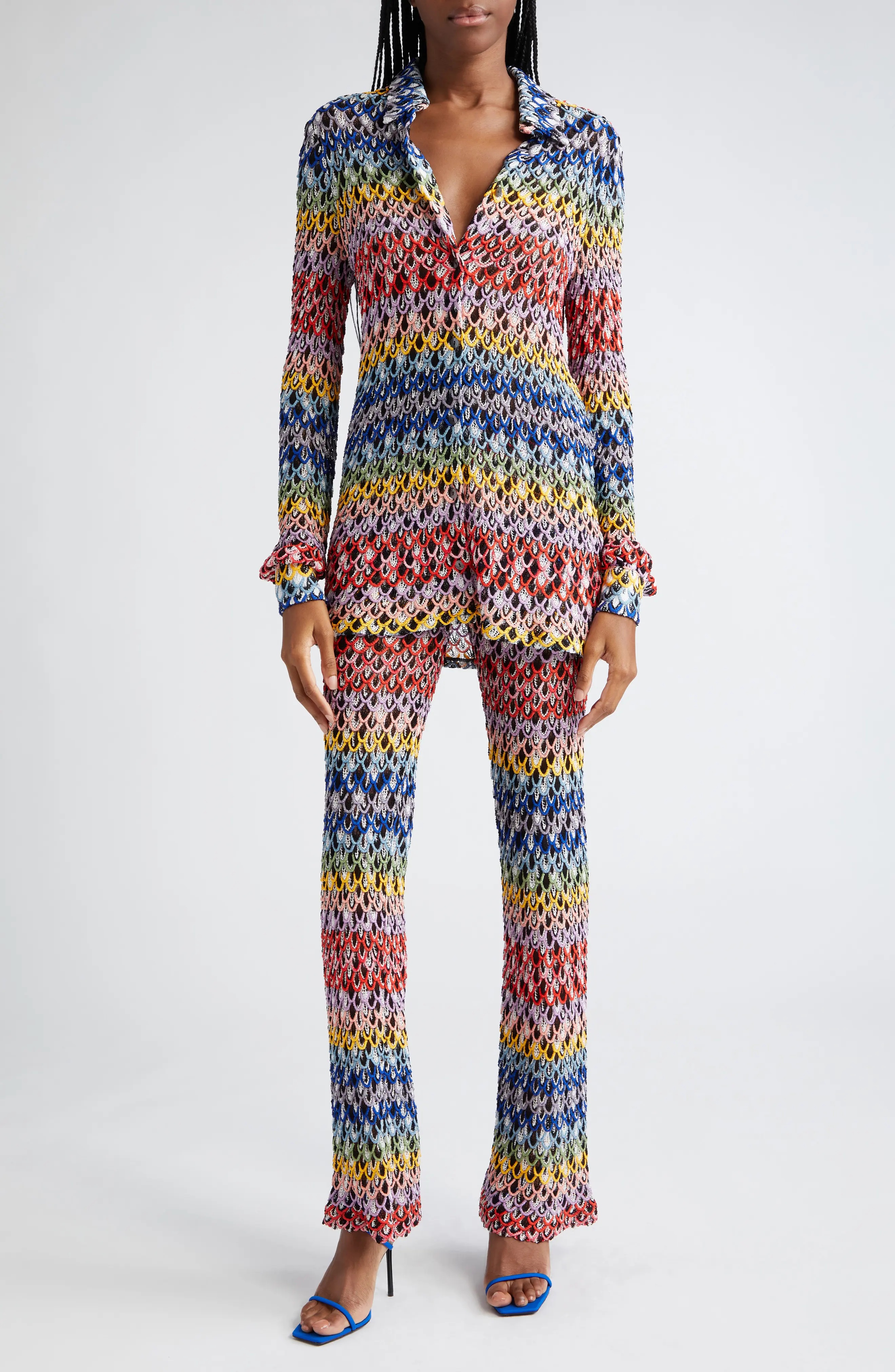 Colorful Loop Knit Shirt - 2