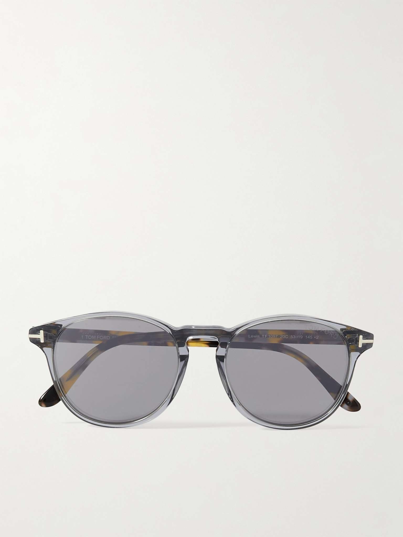 Lewis Round-Frame Tortoiseshell Acetate Sunglasses - 1