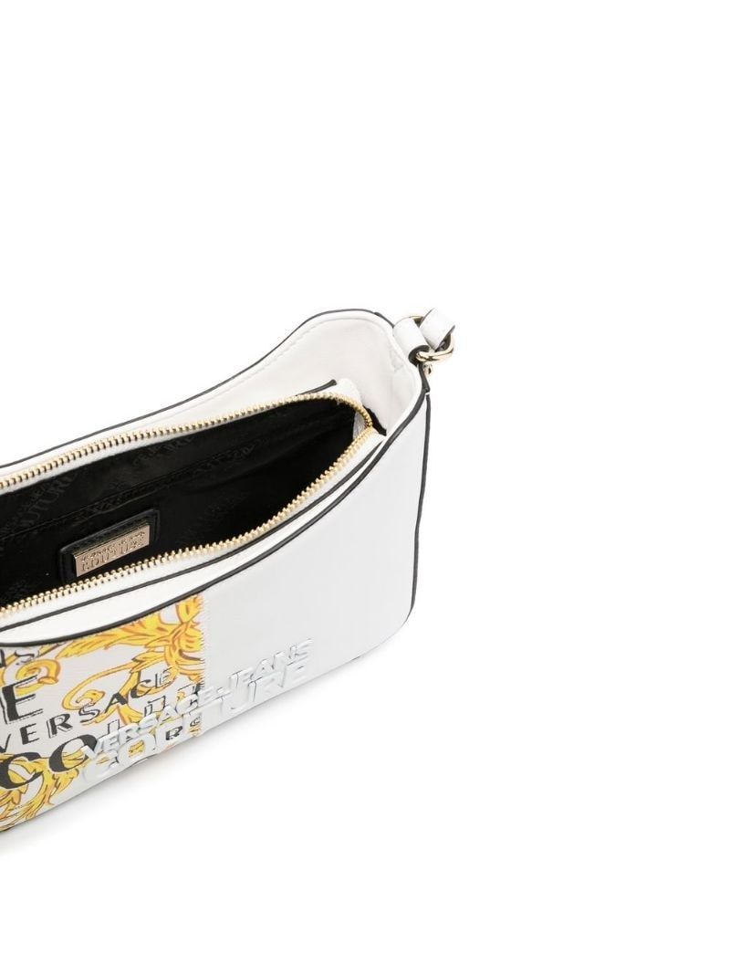 panelled 'Barocco' design shoulder bag - 6