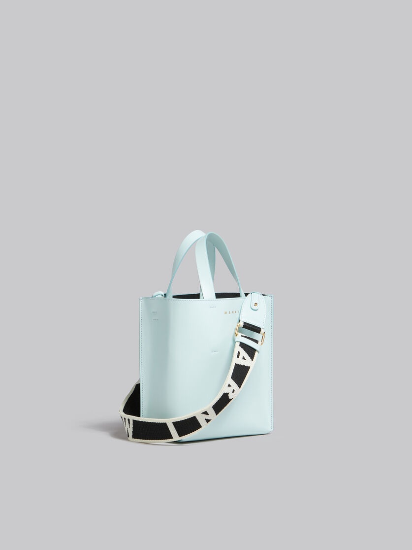 MUSEO MINI BAG IN LIGHT BLUE LEATHER - 6