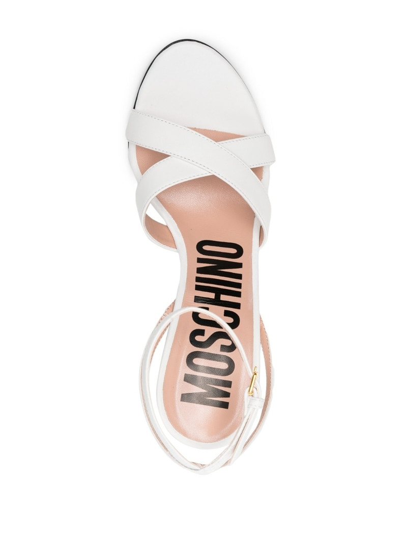 logo 90mm wedge-heel sandals 4
