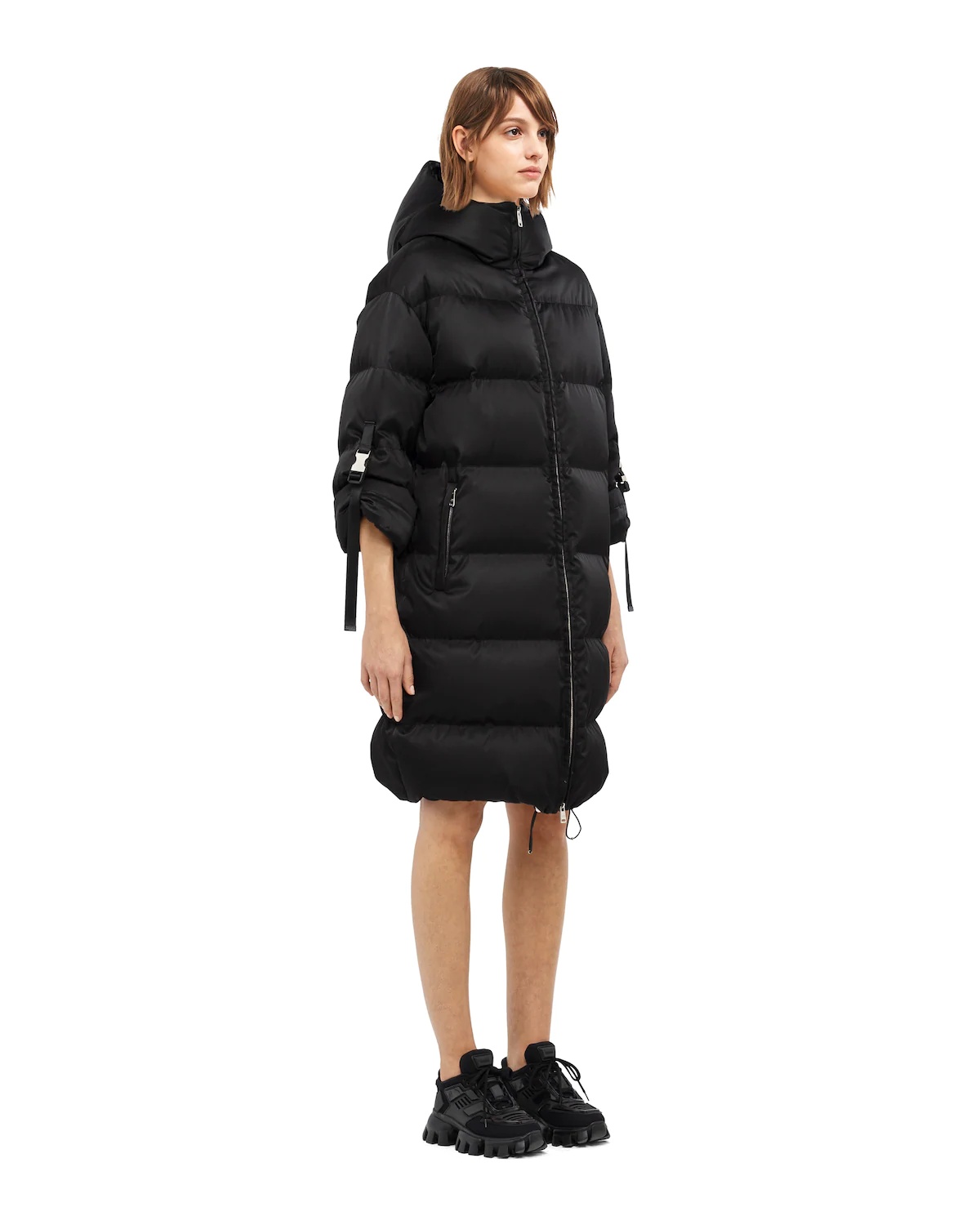 Re-Nylon gabardine puffer coat - 3