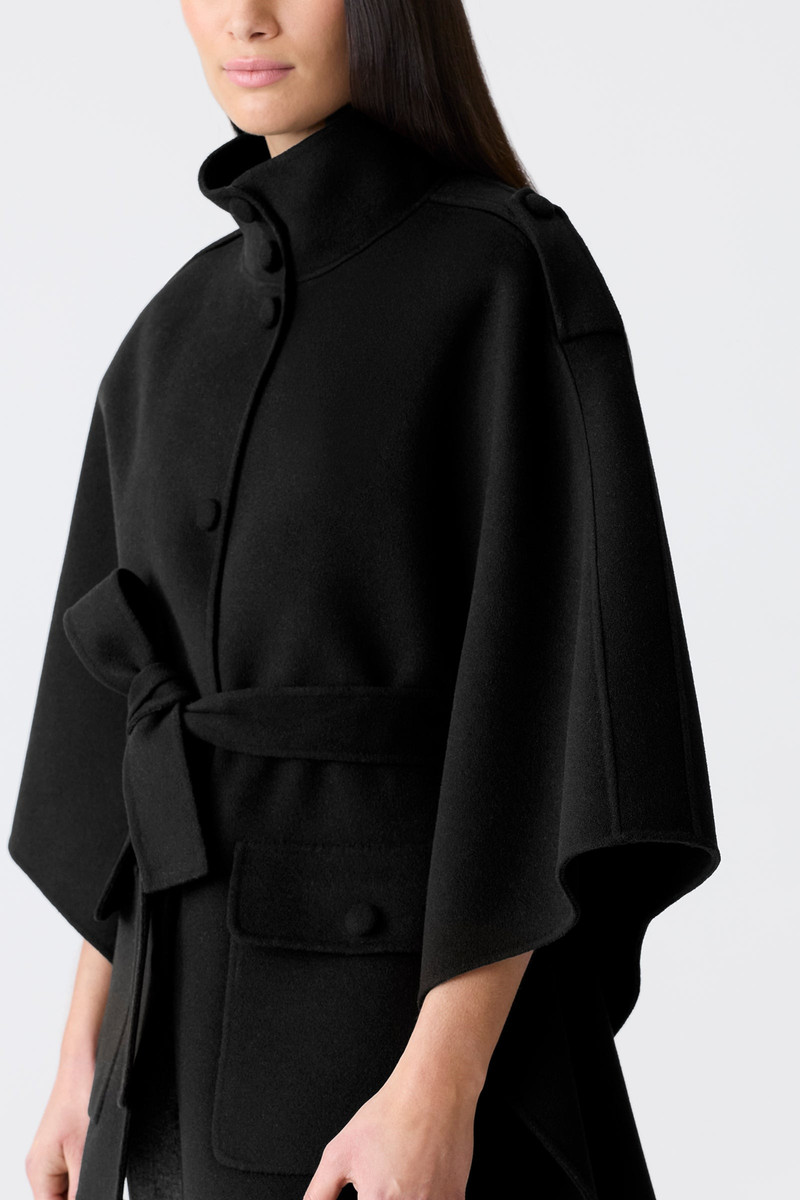 HENRIETTA Double-Face Wool Cape Jacket 6