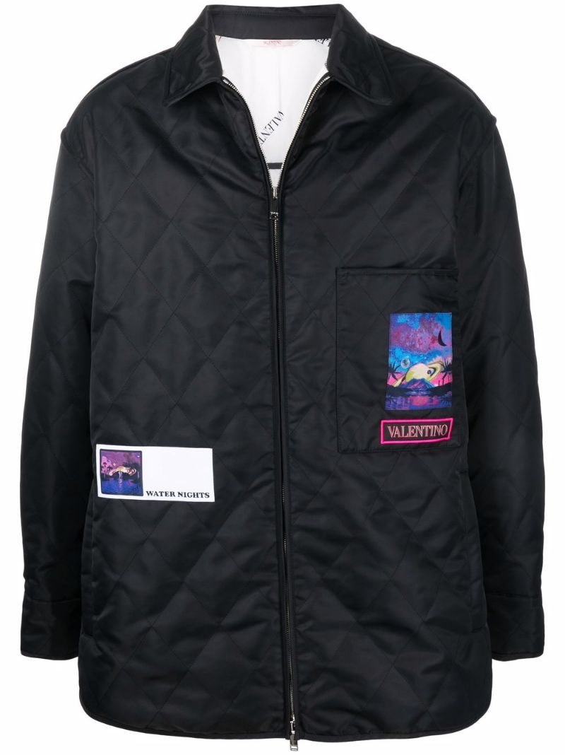 Valentino quilted shirt jacket farfetch REVERSIBLE