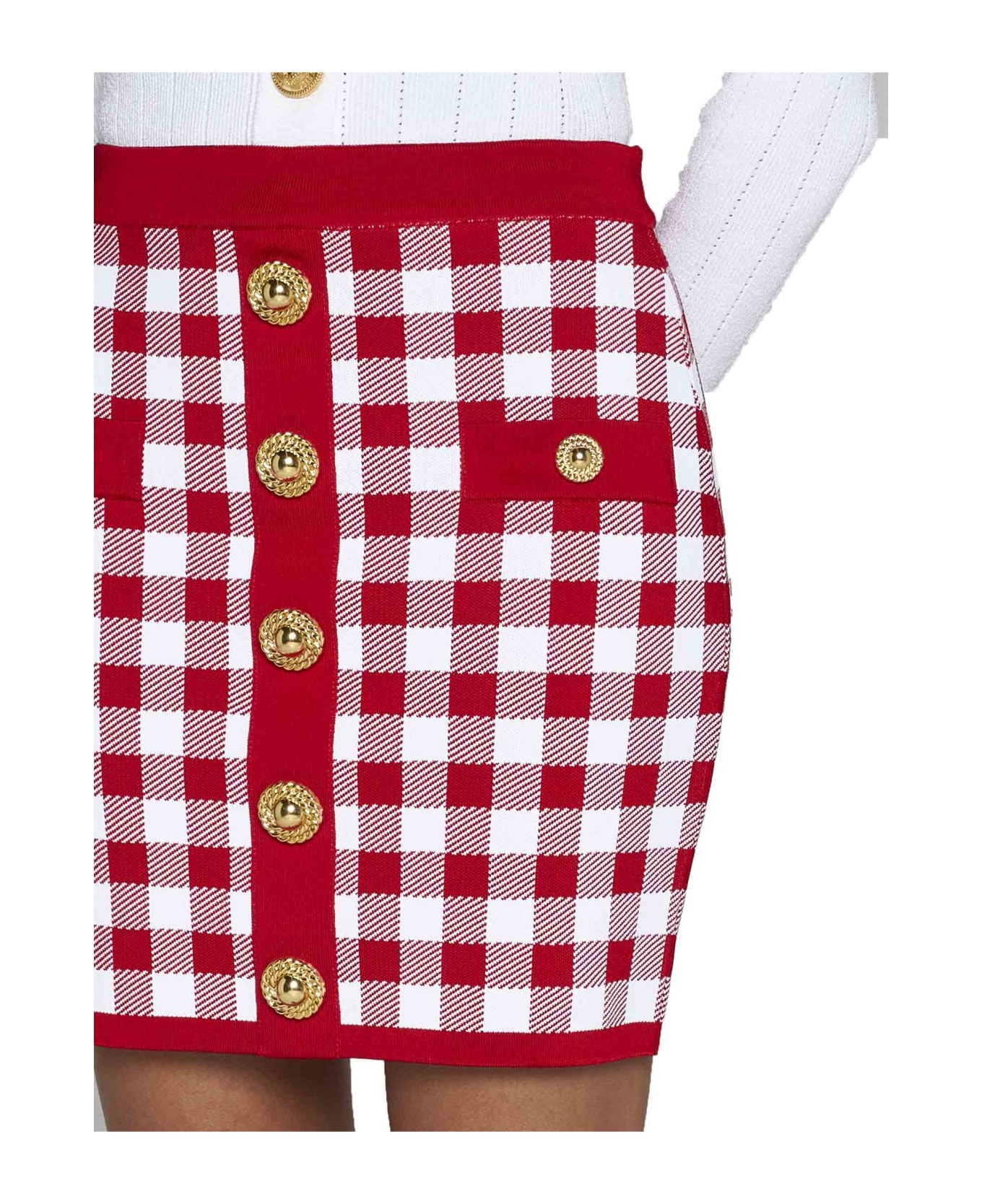 Viscose-blend Knit Miniskirt - 5