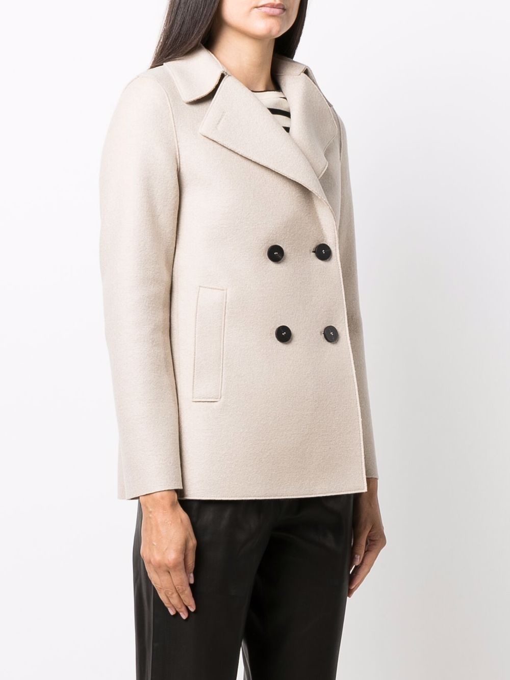 double-breasted fitted jacket - 3