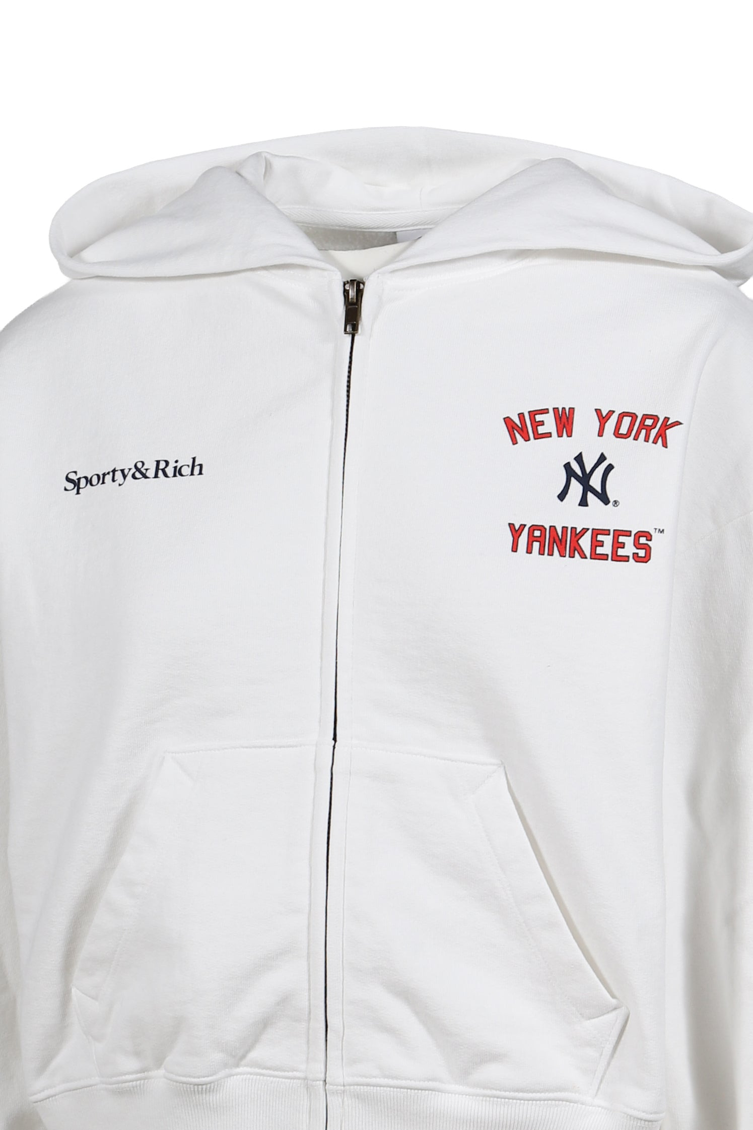 HOMERUN CROPPED ZIP HOODIE / WHT - 4