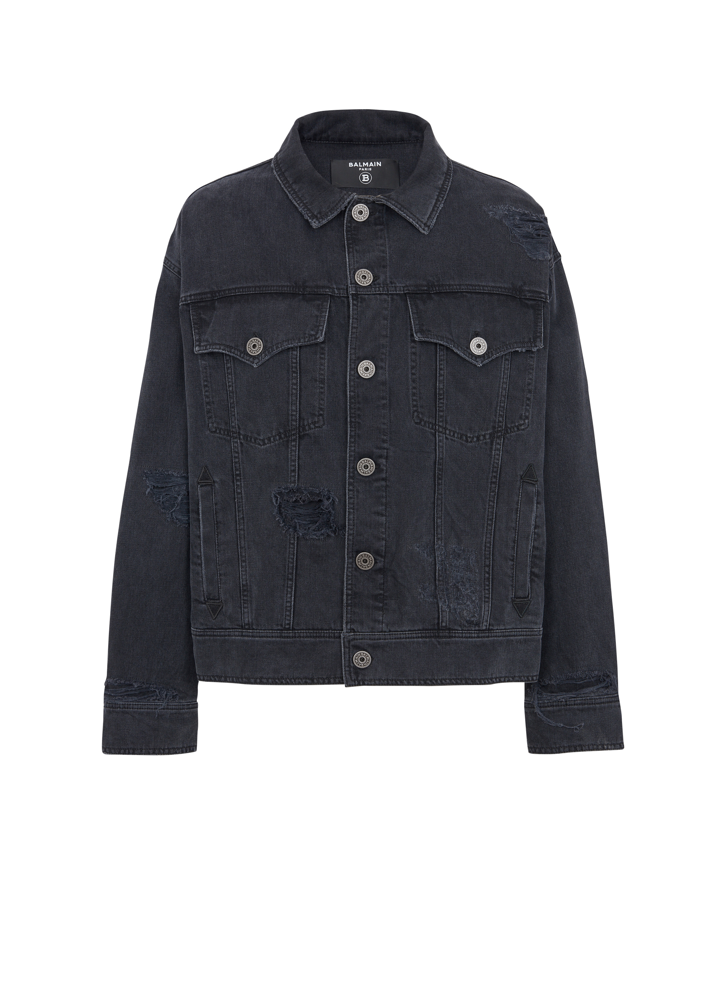 Worn-effect denim jacket - 1