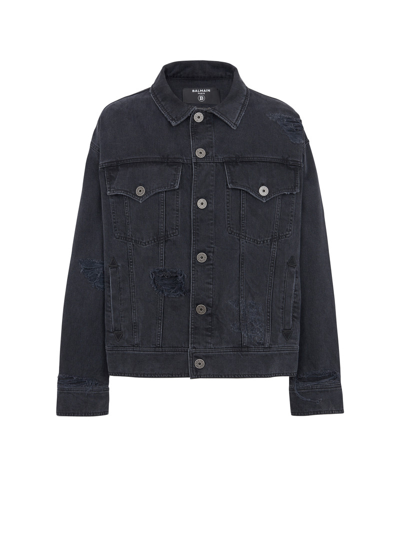 Worn-effect denim jacket - 1