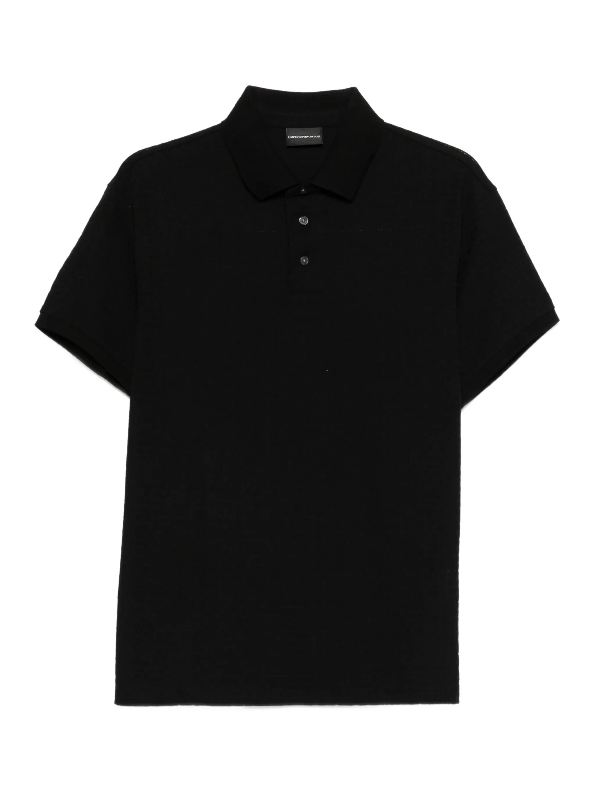 Emporio Armani Logo-jacquard Polo Shirt - 1