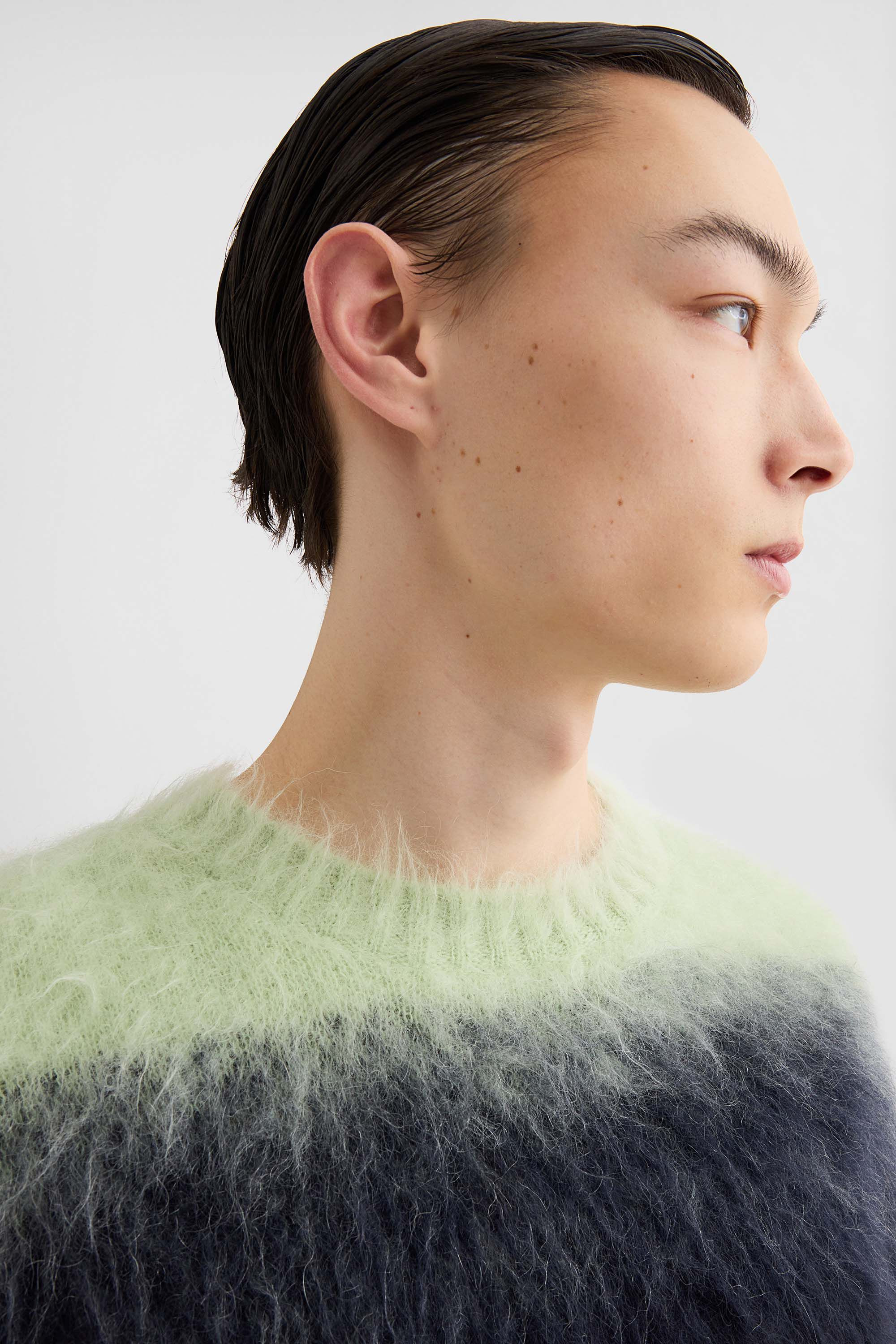 Mohair Jacquard Crew-Neck Sweater - 5