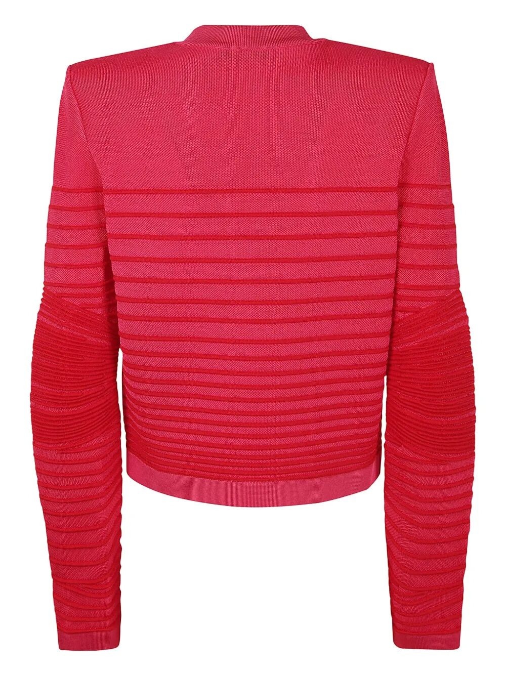 Balmain Women Lon Sleeves Side To Side Flechage Knit Cardigan - 5