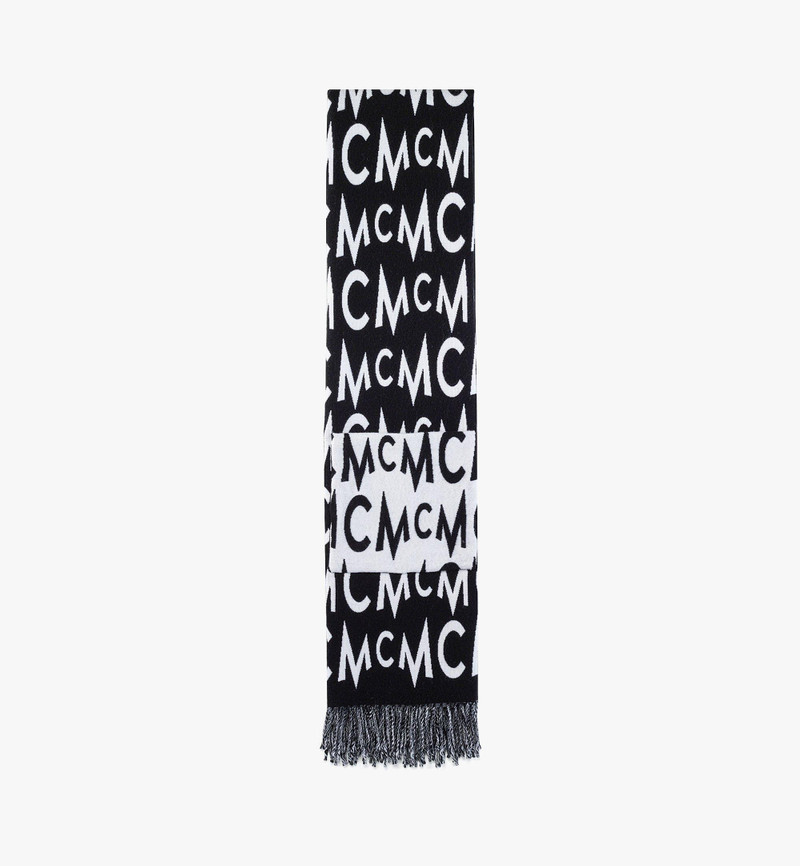 Logo Jacquard Wool Stole 1