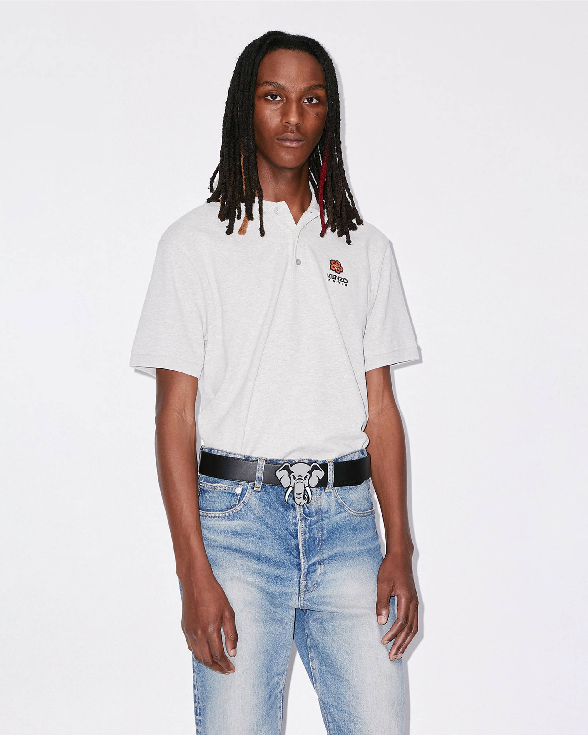 KENZO Elephant' wide reversible leather belt - 3