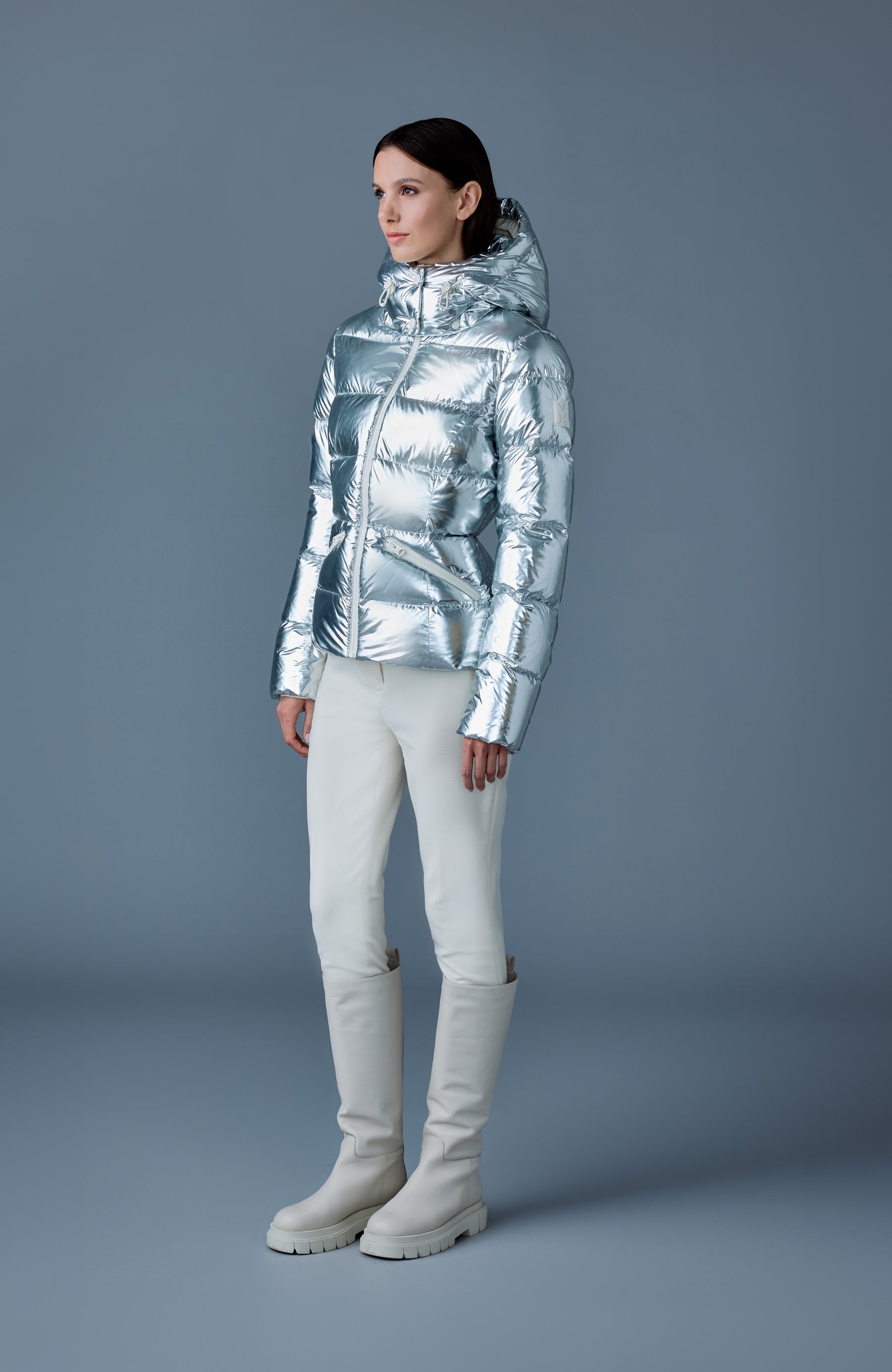 MADALYN-M Metallic laminate down jacket - 3