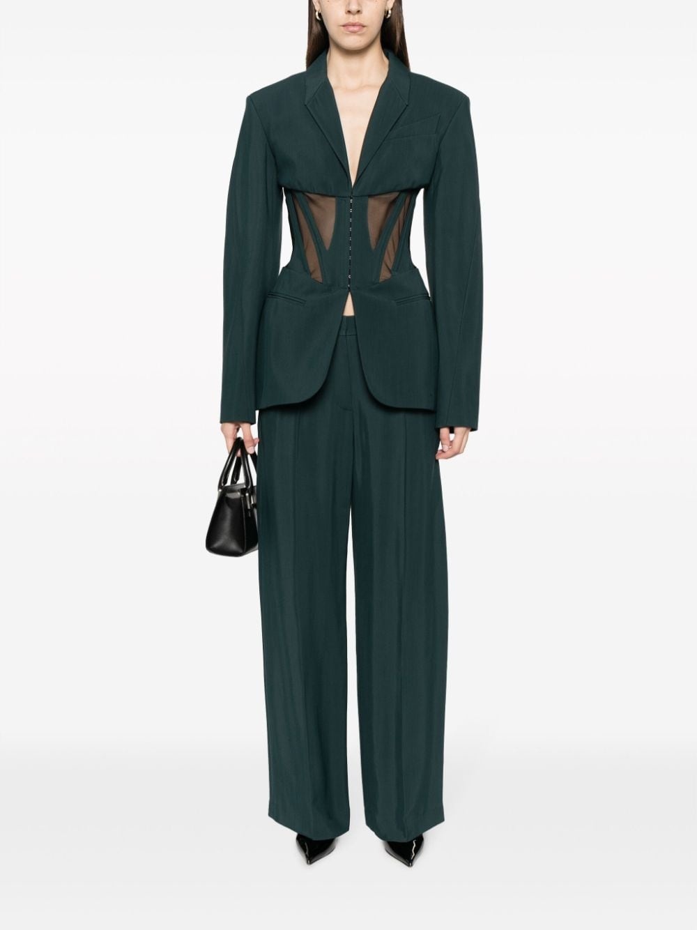 corset panelled blazer - 2