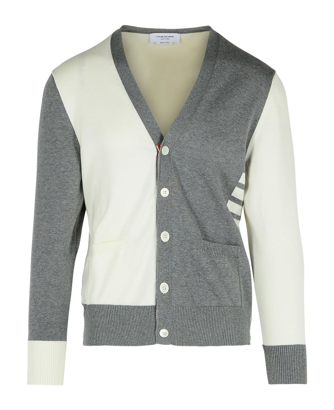 Grey Cotton Cardigan - 1