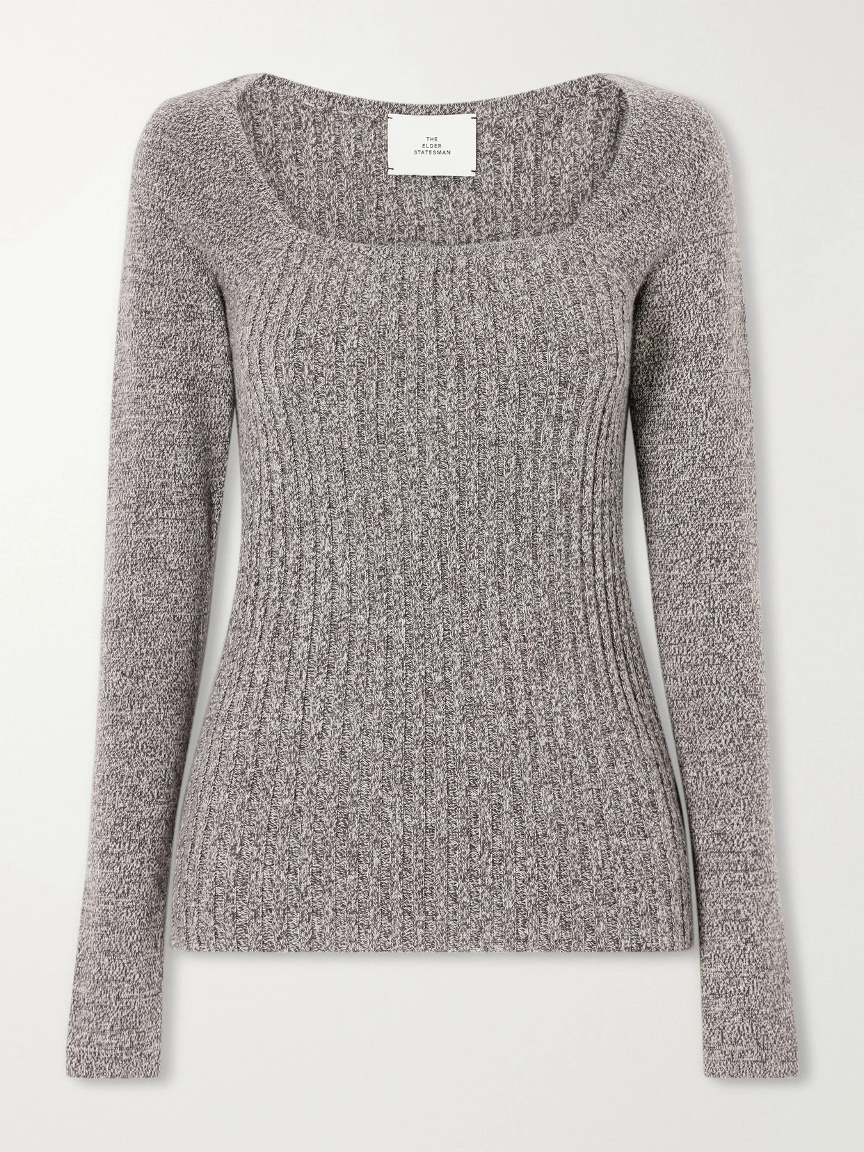 Marl Knitted Cashmere T-shirt - 1